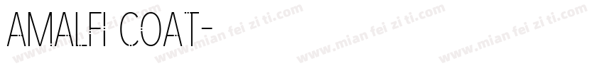 amalfi coat字体转换